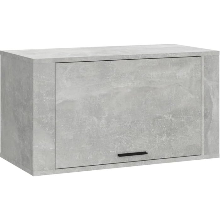 Zapatero de pared de contrachapado gris hormigón 70x35x38 cm - comfortxl