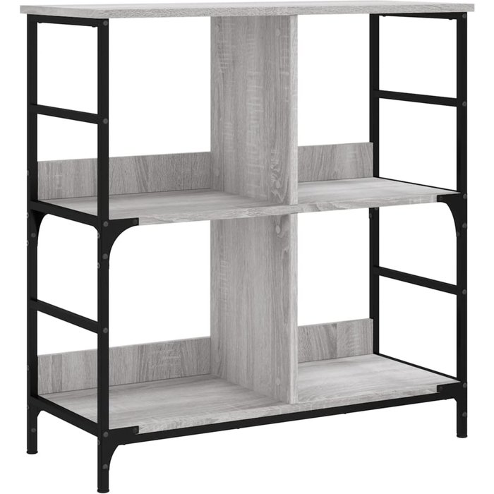 Estantería de madera de ingeniería gris sonoma 78,5x33x82 cm – comfortxl