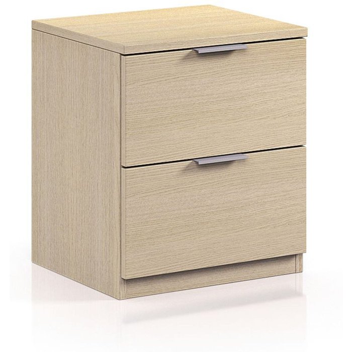 Mesita 2 cajones california - roble