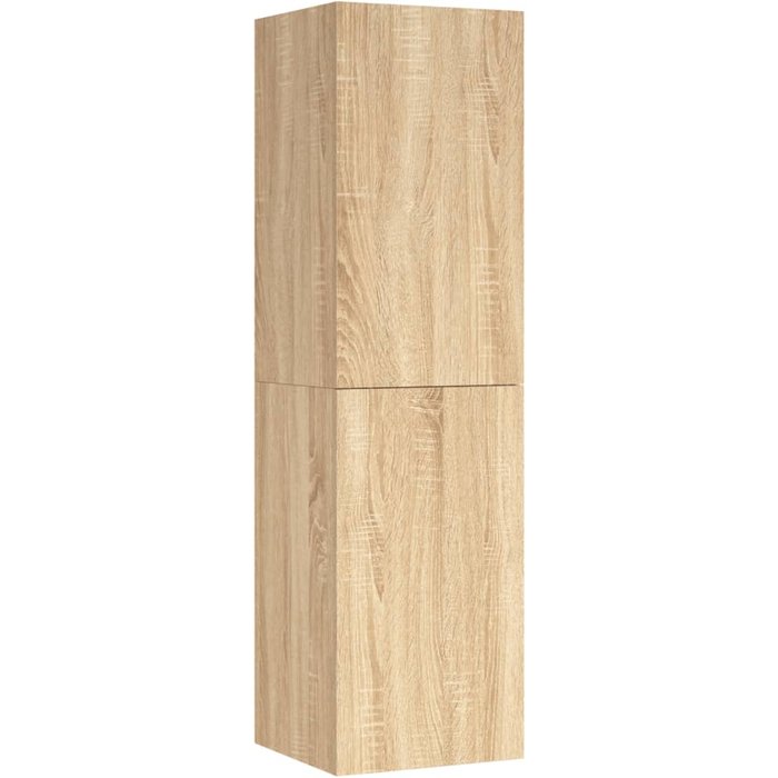 Mueble de tv de contrachapado color roble 30,5x30x110 cm - comfortxl