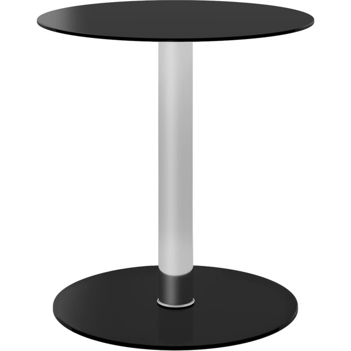 Maison exclusive - mesa de centro de vidrio templado negro 40 cm