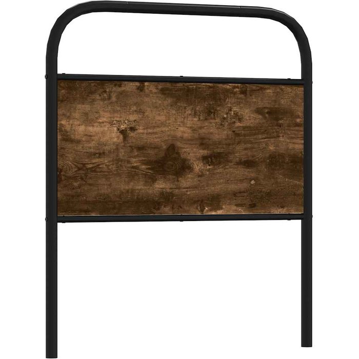 Cabecero de roble ahumado 80 cm acero y madera contrachapada
