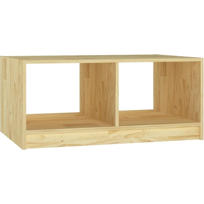 Mesa de centro de madera maciza de pino 75x50x33,5 cm - comfortxl
