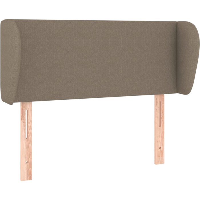 Cabecero de tela gris taupe 93x23x78/88 cm - comfortxl