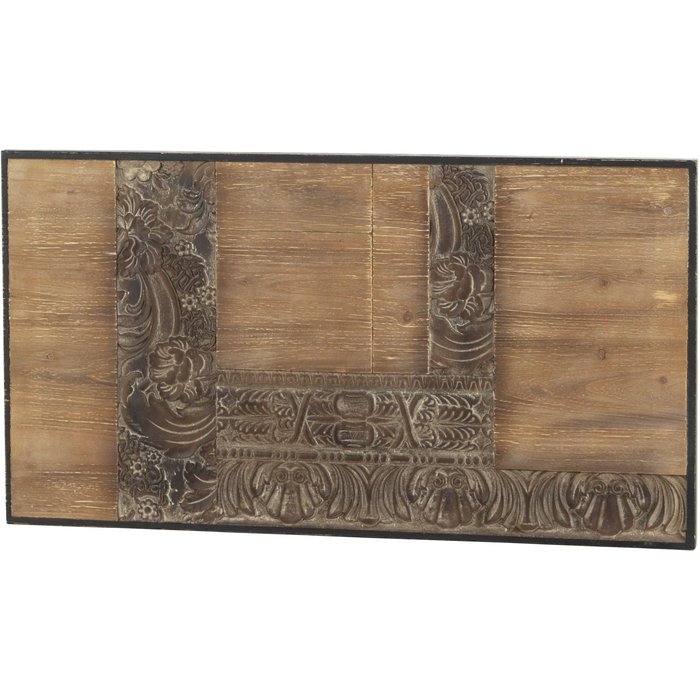 Cabezal madera frontis tallado 110x60