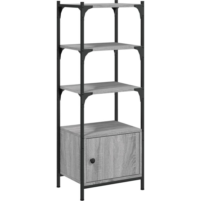 Librería 3 estantes madera ingeniería gris sonoma 41x30x109,5cm – comfortxl