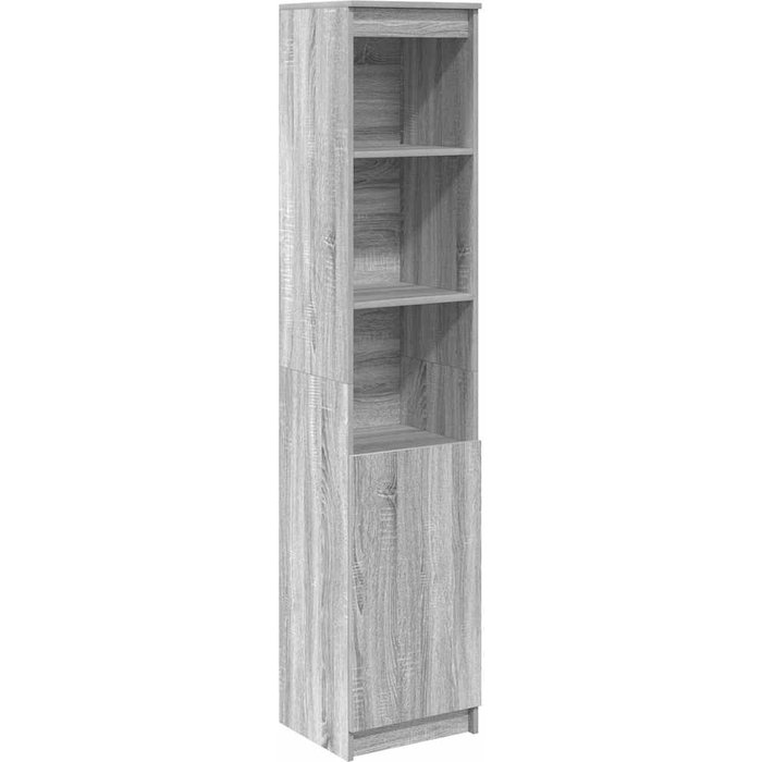 Aparador gris sonoma 37,5x35x180 cm madera de ingeniería - comfortxl