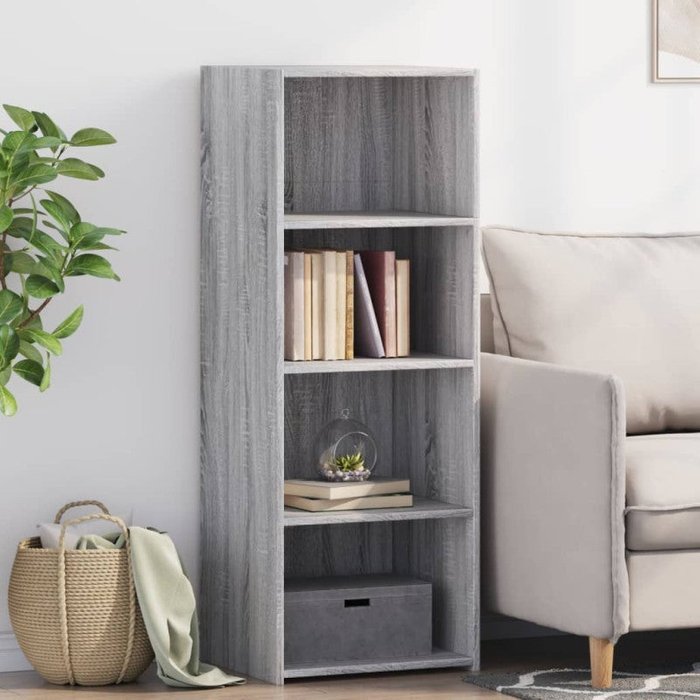 Vidaxl aparador alto madera de ingeniería gris sonoma 45x41x124 cm