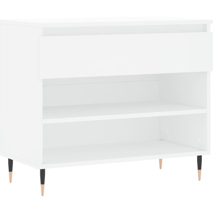 Zapatero de contrachapado blanco 70x36x60 cm - comfortxl