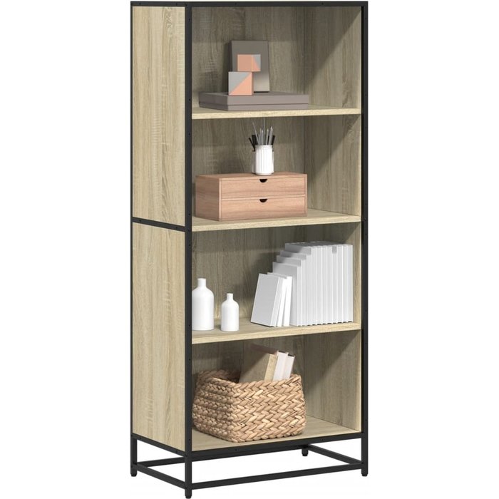 Librería de roble sonoma 60x35x139 cm madera de ingeniería