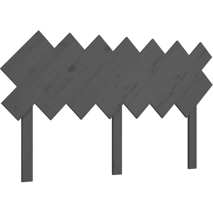 Cabecero de cama - mueble cabecero madera maciza de pino gris 151,5x3x81 cm