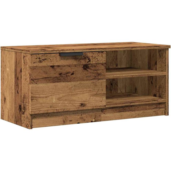 Mueble para tv madera contrachapada envejecida 80x35x36,5 cm - comfortxl