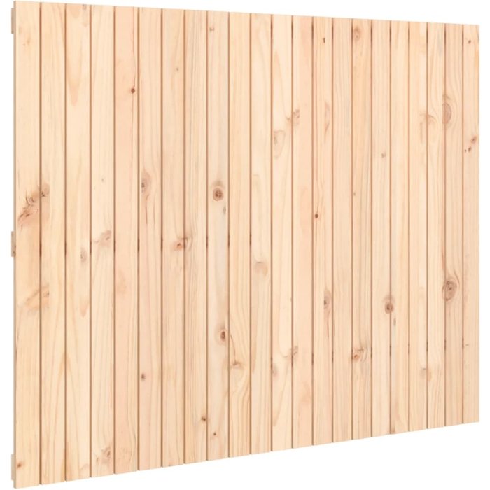 Cabecero de pared de madera maciza de pino 140x3x110 cm - comfortxl
