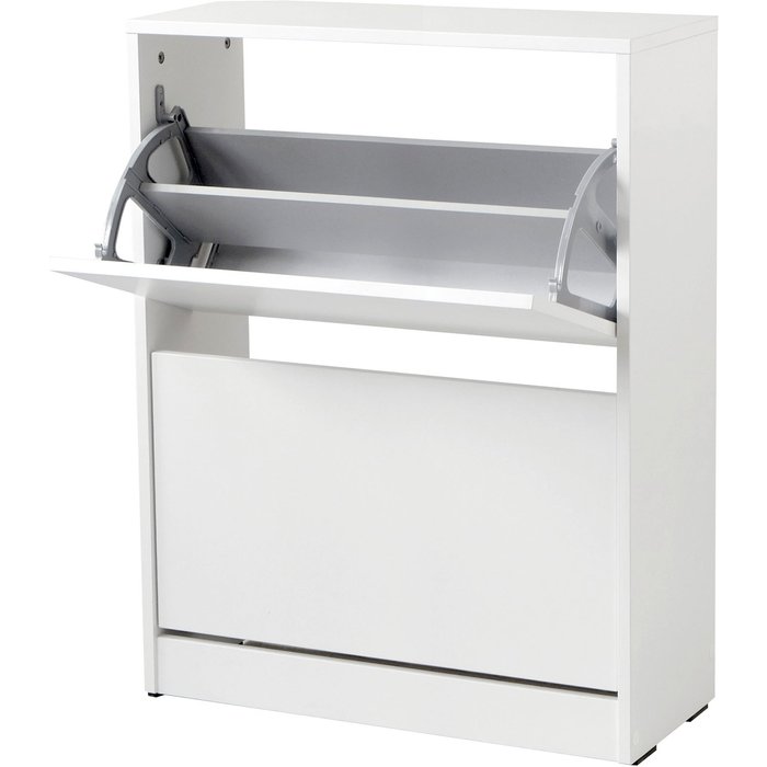 Venprodin - zapatero de 2 puertas abatibles 83x73x26 blanco
