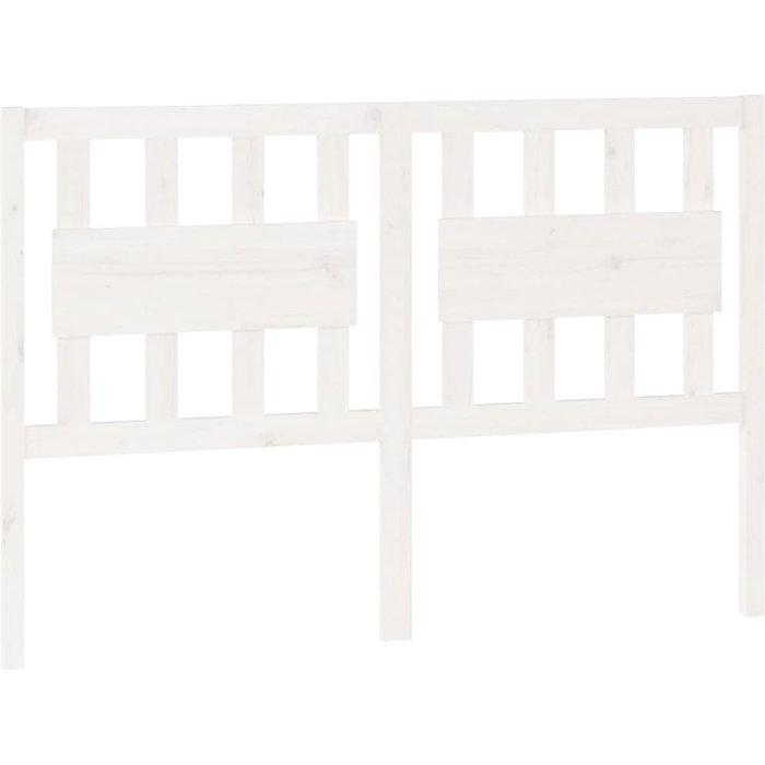 Cabecero de cama madera maciza de pino blanco 125,5x4x100 cm - comfortxl