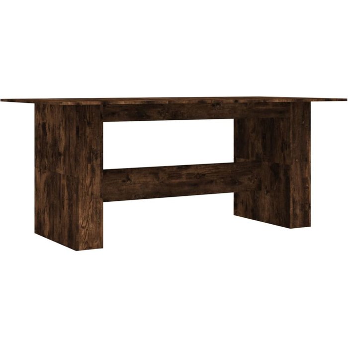 Mesa de comedor alberca roble oscuro 76x180x90 cm