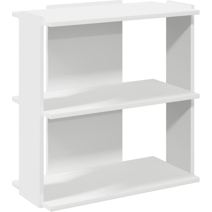 Librería 3 niveles madera ingeniería blanco 60x30x60 cm – comfortxl
