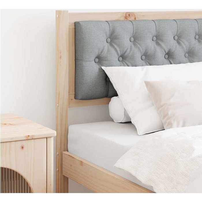 Maison exclusive - cabecero otro marrón y gris claro 75 cm madera maciza de pino