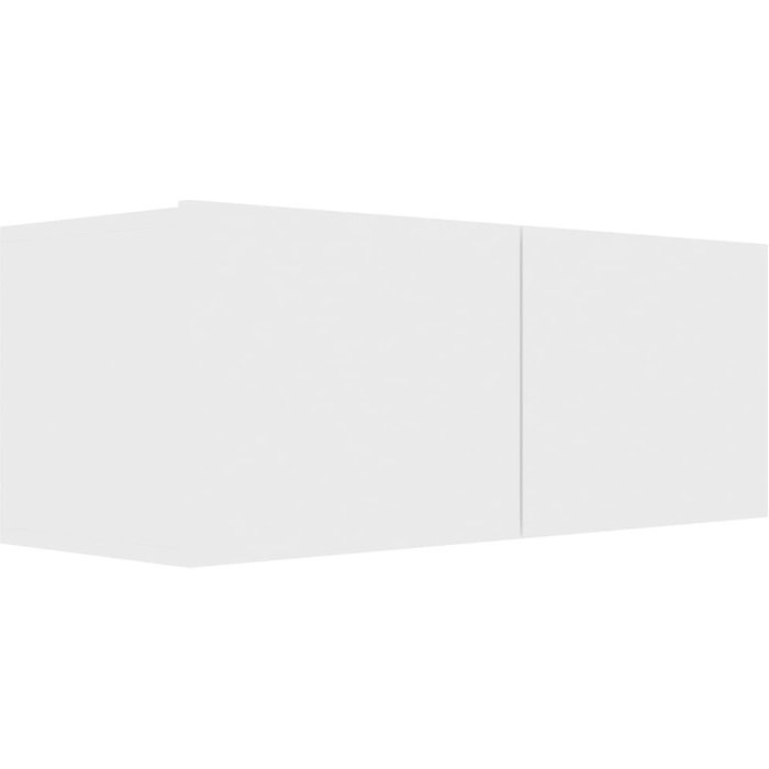 Mueble tv blanco 80x30x30 cm madera contrachapada