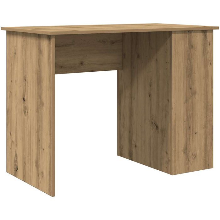 Escritorio de madera de ingeniería roble artesano 100x55x75 cm - comfortxl