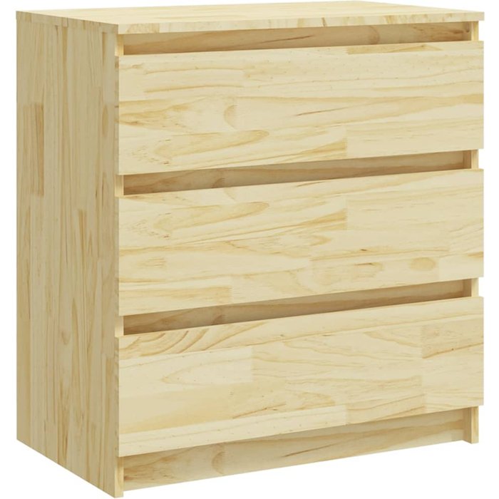 Mesita de noche madera maciza de pino 60x36x64 cm - comfortxl