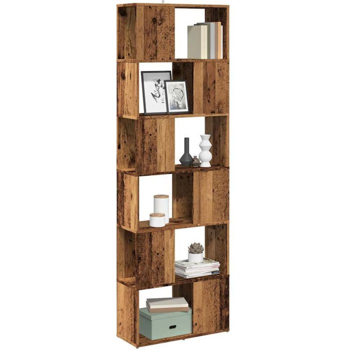 Estantería/divisor de espacios madera envejecida 60x24x186 cm vidaxl