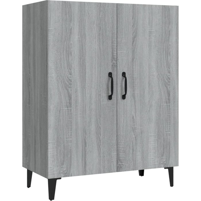 Aparador de madera contrachapada gris sonoma 70x34x90 cm - comfortxl