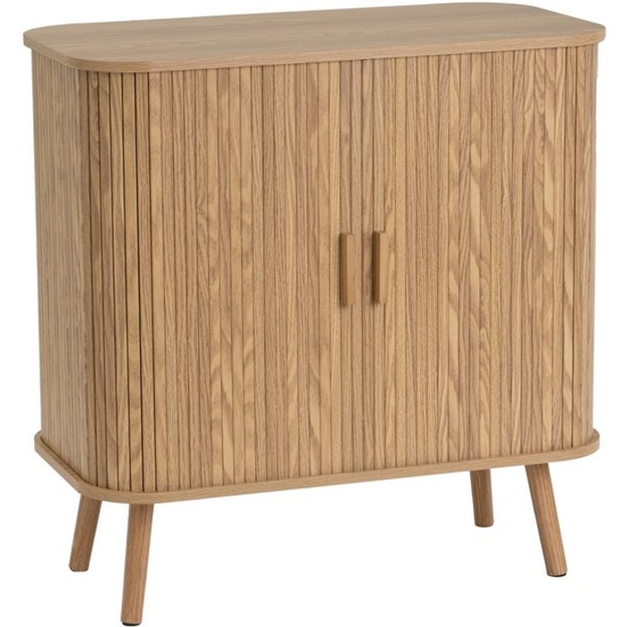 Aparador marrón de mdf con 2 puertas de 80x40x80 cm