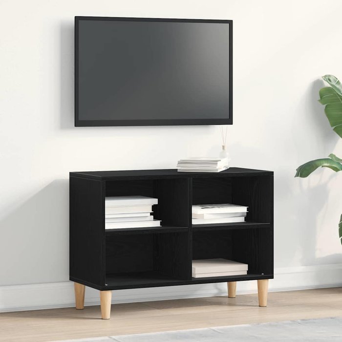 Mueble de tv, roble negro, 69,5 x 30 x 50 cm, madera de ingeniería