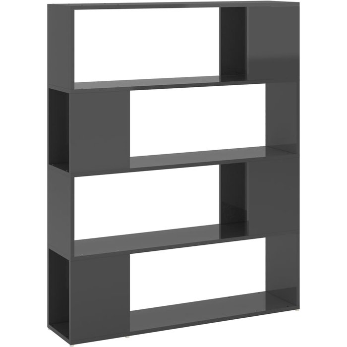 Estantería/divisor de espacios gris brillo 100x24x124 cm – comfortxl