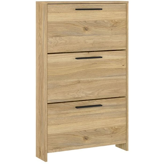 Zapatero new aura 3 puertas con patas natural 115,5x68,5x17 cm