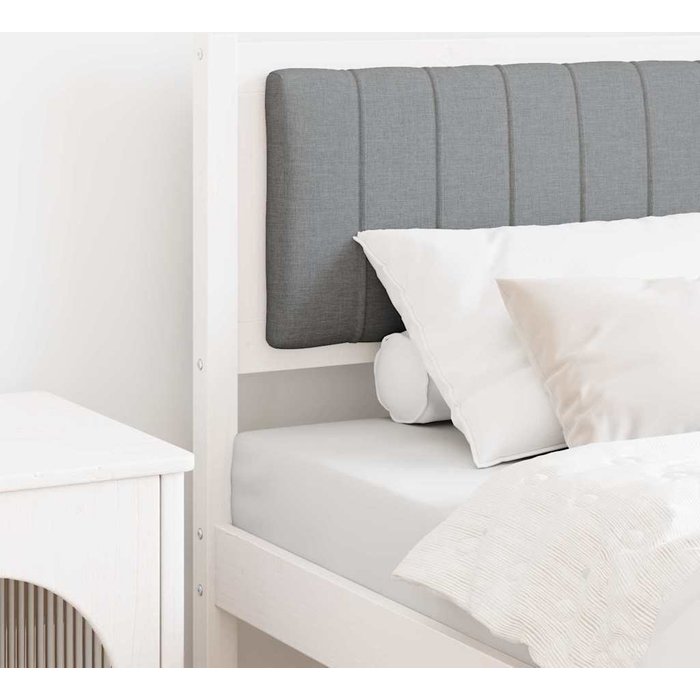 Cabecero tapizado con cabecera 80 cm madera de pino macizo vidaxl