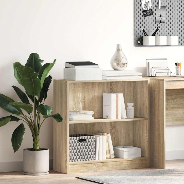 Maison exclusive - estantería de madera contrachapada color roble 80x24x75 cm