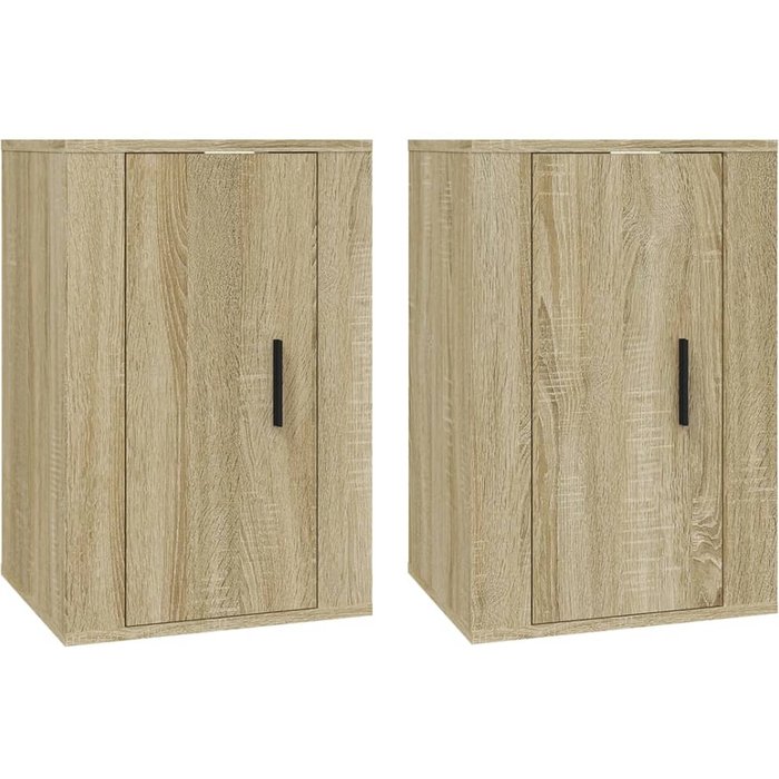 Muebles tv de pared 2 uds roble sonoma 40x34,5x60 cm