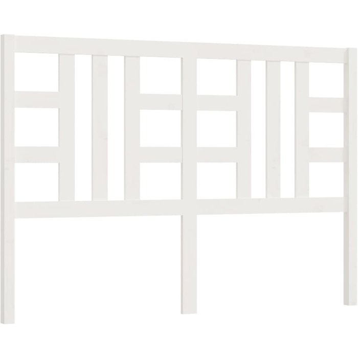 Cabecero de cama madera maciza de pino blanco 156x4x100 cm - comfortxl