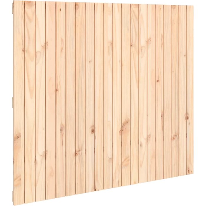Cabecero de cama de pared madera maciza de pino 127,5x3x110 cm - comfortxl