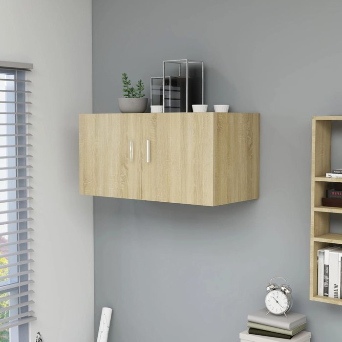 Mueble de pared roble sonoma 80x39x40 cm aglomerado