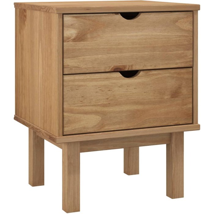 Mesita de noche,mesilla de noche otta madera maciza de pino 45x39x57 cm cfw53324