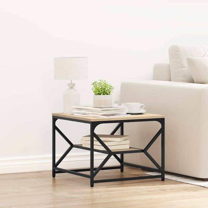 Mesa de centro sonoma oak de 51 x 50 x 40 cm