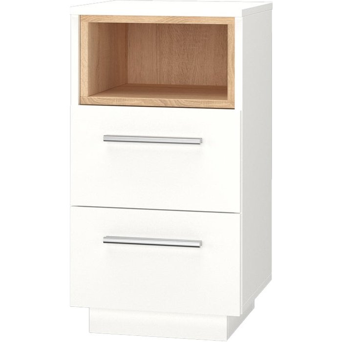 Vicco mesa de noche beatrice, blanco, 36 x 68 cm