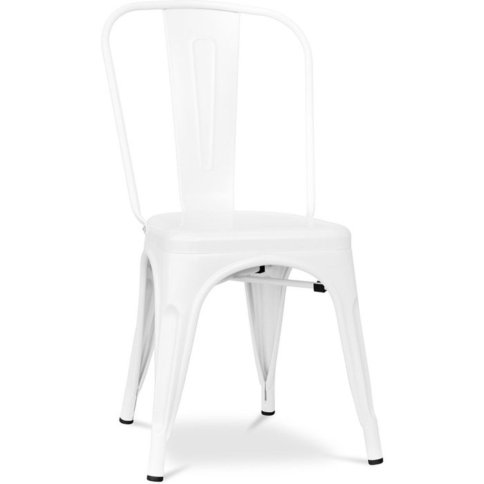 Silla industrial kalax de acero mate reforzado - gama alta-color blanco