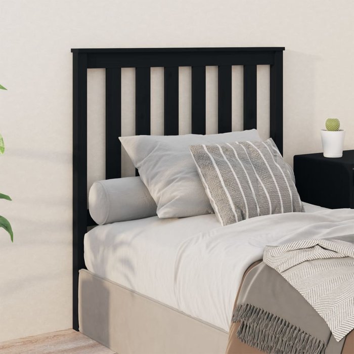 Maison exclusive - cabecero de cama madera maciza de pino negro 96x6x101 cm