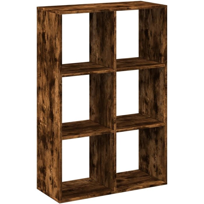 Librería divisora madera roble ahumado 69,5x29x103,5 cm – comfortxl