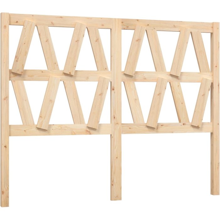 Cabecero de pino macizo 126x4x100 cm - comfortxl