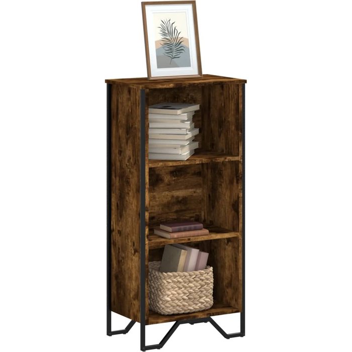 Maison exclusive - estantería madera de ingeniería roble ahumado 50x31x106 cm