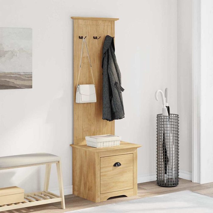 Gabinete de pasillo bodo marrón miel 50 x 40 x 156,7 cm