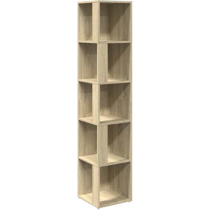 Mueble de esquina madera ingeniería roble sonoma 33x33x164,5 cm - comfortxl
