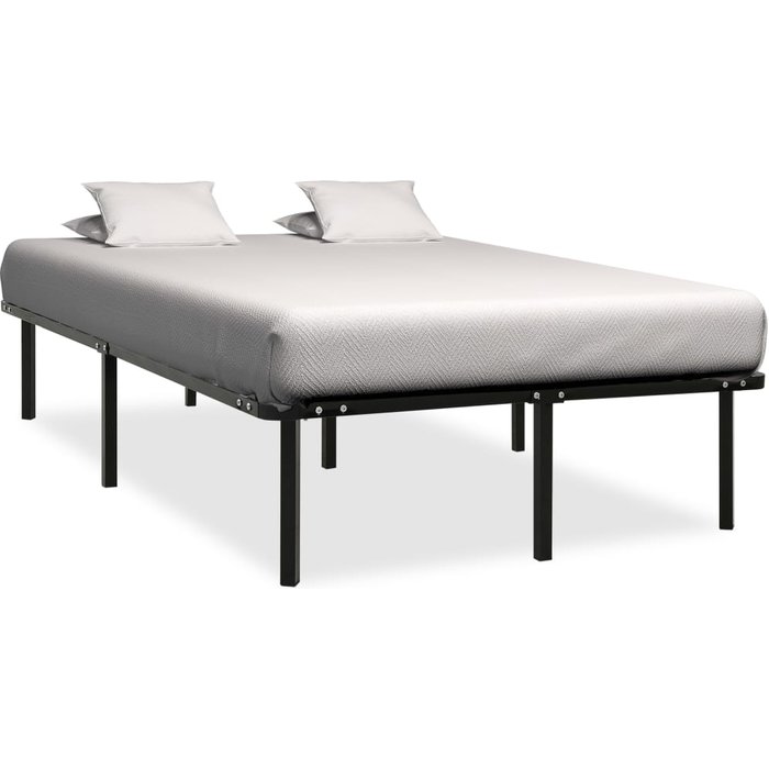 Estructura de cama sin colchón metal negro 120x200 cm