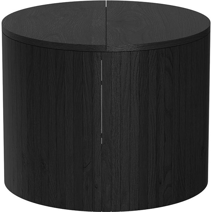 Vicco mesa baja tavilo, roble/negro, 48 x 48 cm