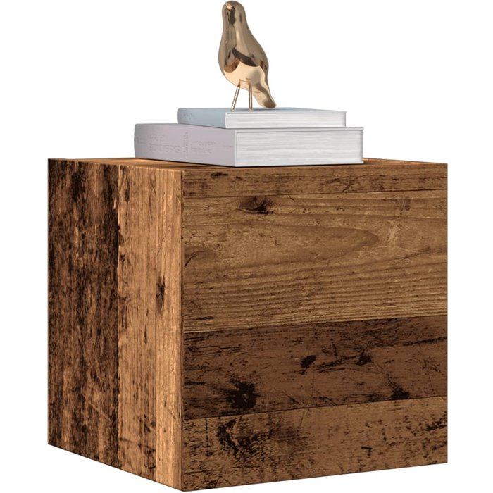 Maison exclusive - mueble de pared para tv madera envejecida 30,5x30x30 cm